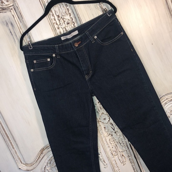 Woolrich 93% Cotton Dark Wash Five Pocket Straight Leg Jeans Size 12 - Picture 2 of 10